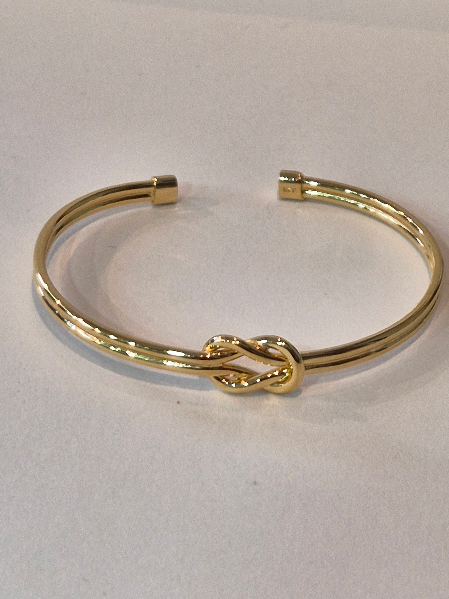 Double loop knot bangle