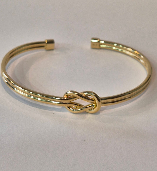 Double loop knot bangle