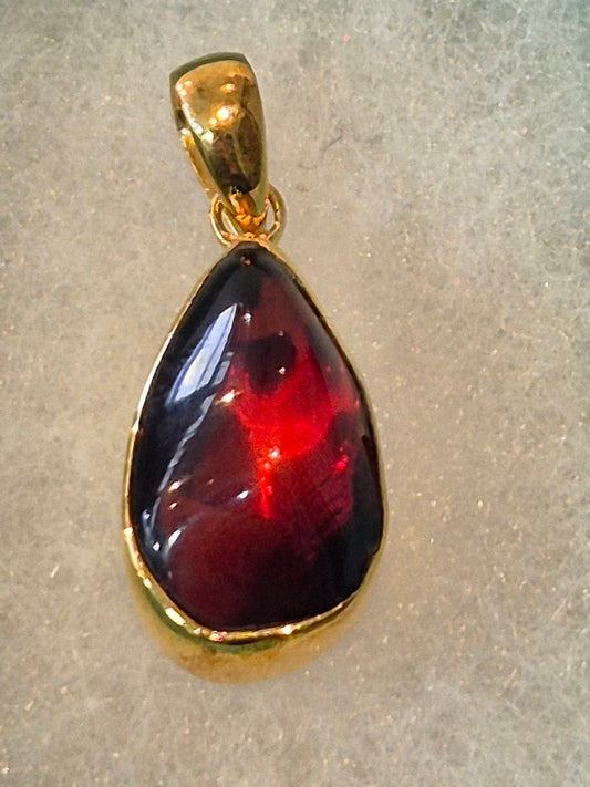 Cherry amber pendant