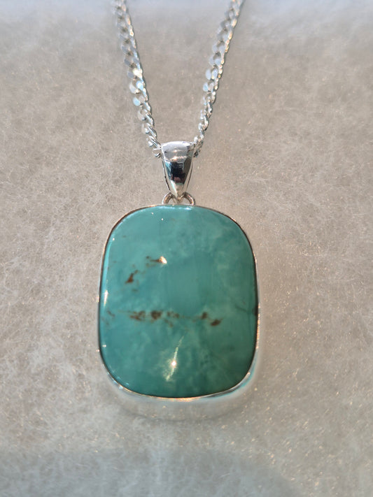 Blue turquoise pendant