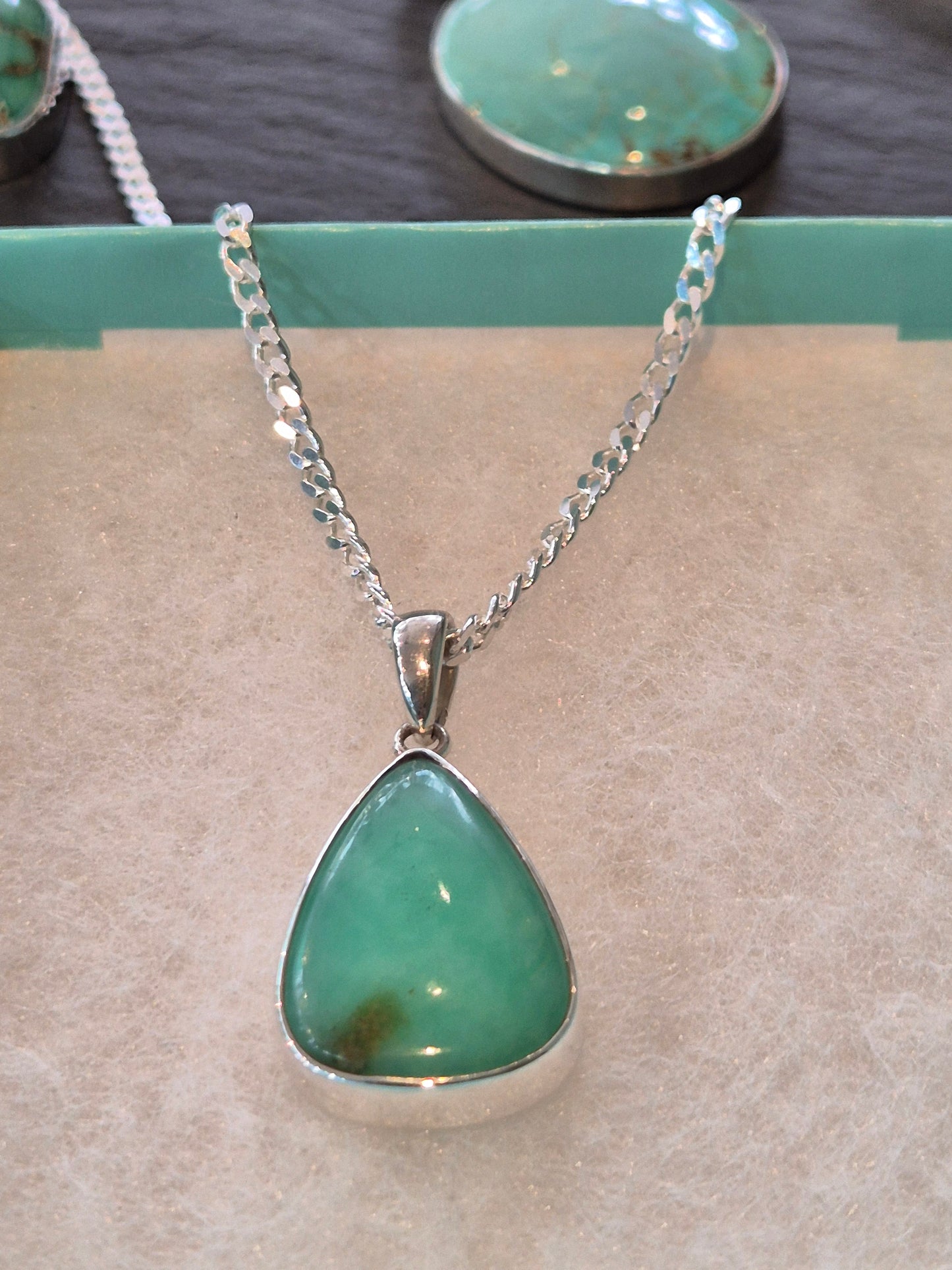 Chrysoprase pendant