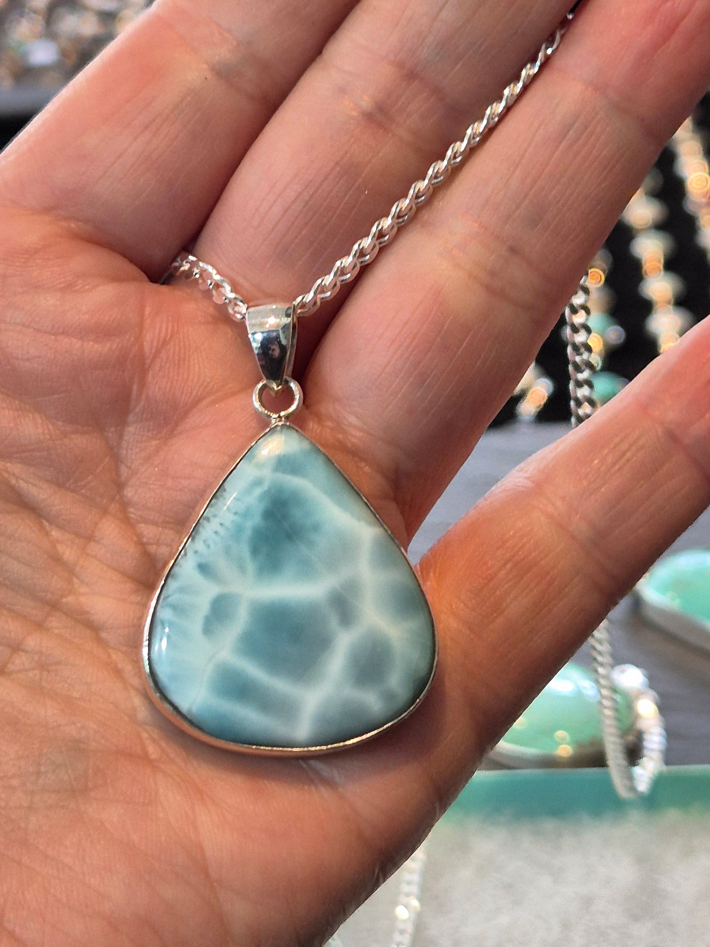 Larimar pendant