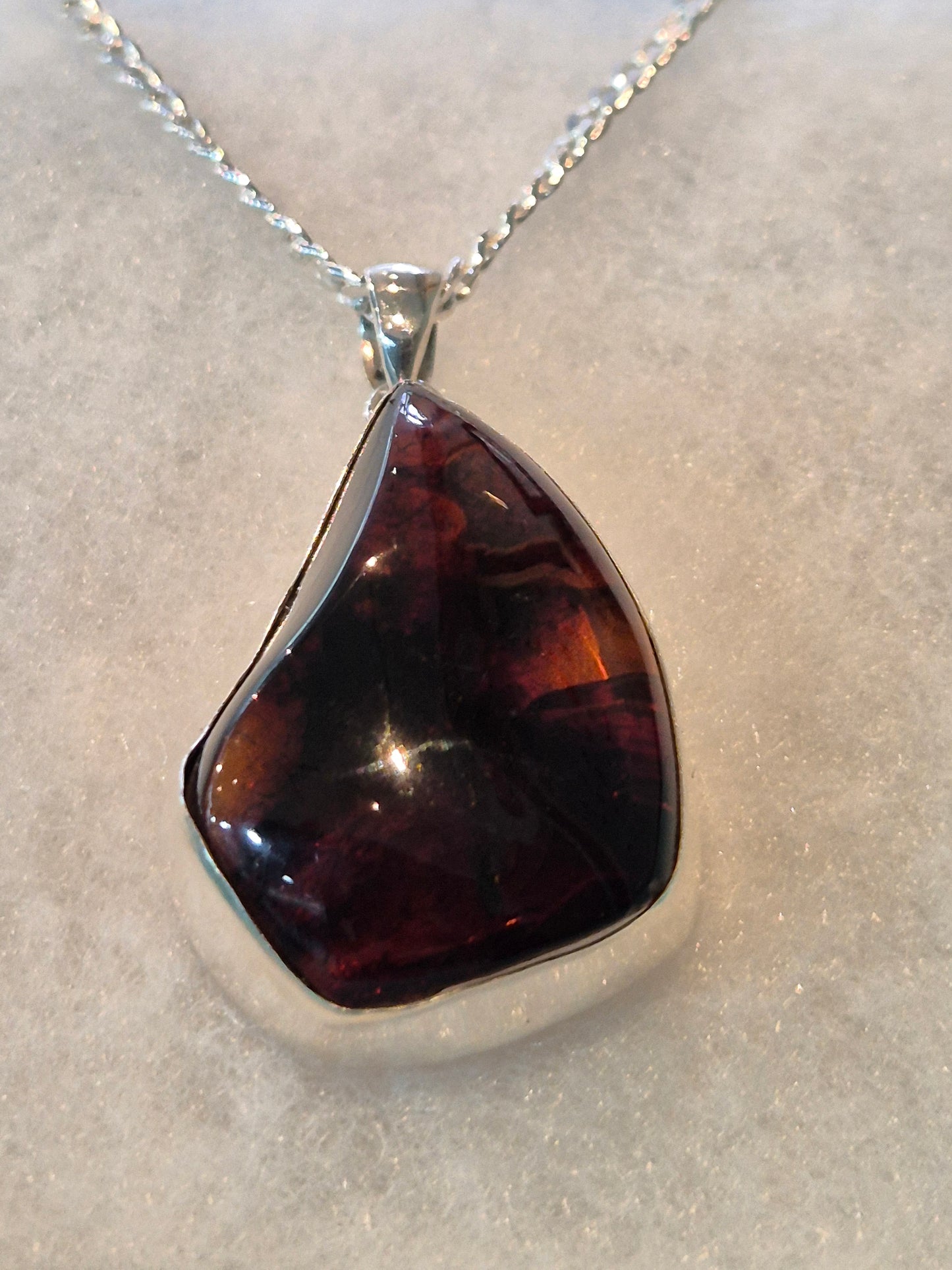 Cherry amber pendant