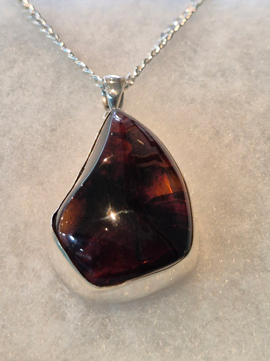 Cherry amber pendant