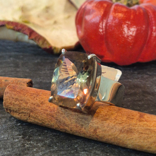 Smoky quartz rectangle