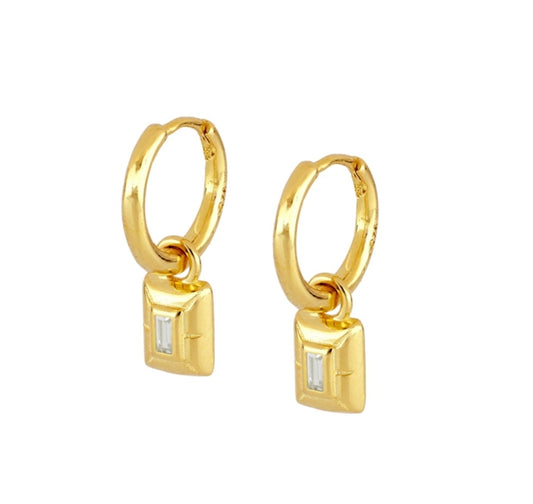 Crystal rectangle hoop